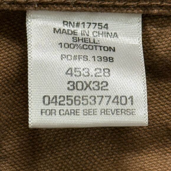 Key Pants Mens 30X32 Brown Duck Carpenter Canvas Double Knee Workwear Jeans - Picture 8 of 10